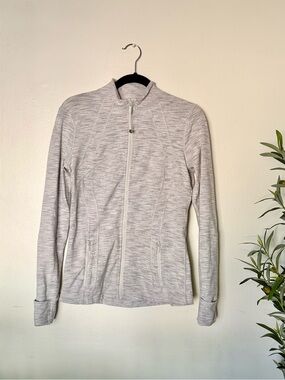 lululemon athletica Light Gray Full-Zip Women’s Jacket